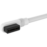 Corsair iCUE LINK Cable delgado, 200mm, 90° en ángulo blanco