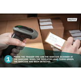 Digitus 1D 2D Desktop USB Barcode Scanner, Escáner de código de barras negro