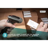 Digitus 1D 2D Desktop USB Barcode Scanner, Escáner de código de barras negro