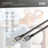 Digitus Cable de conexión HDMI Ultra High Speed, con Ethernet, UHD 8K negro/Gris