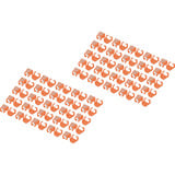 Digitus Clips de color para cables de parche - Naranja, Cubierta naranja