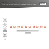 Digitus Clips de color para cables de parche - Naranja, Cubierta naranja