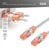 Digitus Clips de color para cables de parche - Naranja, Cubierta naranja