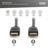 Digitus DB-330123-010-S, Cable negro