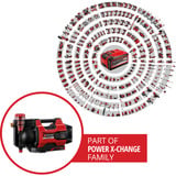 EINHELL Bomba de jardín a batería Power X-Change AQUINNA 18/30 F LED AUTOMATIC, 18Volt rojo/Negro