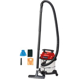 EINHELL TC-VC 1812/1 S, Aspiradora en húmedo y en seco rojo/Acero fino