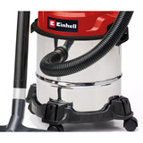 EINHELL TC-VC 1812/1 S, Aspiradora en húmedo y en seco rojo/Acero fino