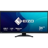 EIZO FlexScan EV3450XC-BK LED display 86,6 cm (34.1") 3440 x 1440 Pixeles UltraWide Quad HD Negro, Monitor LED negro, 86,6 cm (34.1"), 3440 x 1440 Pixeles, UltraWide Quad HD, LED, 5 ms, Negro