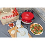 G3 Ferrari Pizzeria Snack Napoletana fabricante de pizza y hornos 1 Pizza(s) 1200 W Negro, Rojo, Horno de pizza rojo, 1 Pizza(s), 31 cm, Mecánico, 400 °C, Negro, Rojo, Piedra