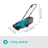 GARDENA 14634-20, Cortacésped turquesa/Gris