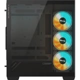 GIGABYTE C500 PANORAMIC STEALTH Midi Tower Negro, Cajas de torre negro, Midi Tower, PC, Negro, ATX, Mini-ATX, Mini-ITX, Vidrio, Plástico, Acero, Juego