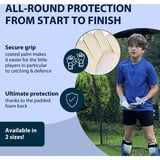 HUDORA Guantes de portero para niños, azul, Talla S azul/blanco