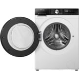 Hisense WD3S8043BW3 lavadora-secadora Independiente Carga frontal Blanco, Secadora de ropa blanco/Negro, Carga frontal, Independiente, Blanco, Izquierda, Gris, Botones, Giratorio