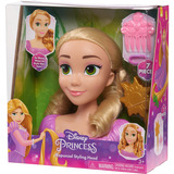 Just Play Disney Princess - Cabeza de Estilismo Rapunzel, Cabeza de maquillaje y peluquería 