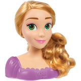 Just Play Disney Princess - Cabeza de Estilismo Rapunzel, Cabeza de maquillaje y peluquería 
