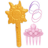 Just Play Disney Princess - Cabeza de Estilismo Rapunzel, Cabeza de maquillaje y peluquería 