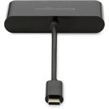 Kensington Hub USB-C CH1200 de 4 puertos a 10 Gbps negro, USB 3.2 Gen 2 (3.1 Gen 2) Type-C, USB 3.2 Gen 2 (3.1 Gen 2) Type-A, 10000 Mbit/s, Negro, Acrilonitrilo butadieno estireno (ABS), Cable redondo