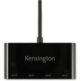 Kensington Hub USB-C CH1200 de 4 puertos a 10 Gbps negro, USB 3.2 Gen 2 (3.1 Gen 2) Type-C, USB 3.2 Gen 2 (3.1 Gen 2) Type-A, 10000 Mbit/s, Negro, Acrilonitrilo butadieno estireno (ABS), Cable redondo
