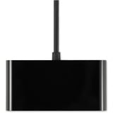 Kensington Hub USB-C CH1200 de 4 puertos a 10 Gbps negro, USB 3.2 Gen 2 (3.1 Gen 2) Type-C, USB 3.2 Gen 2 (3.1 Gen 2) Type-A, 10000 Mbit/s, Negro, Acrilonitrilo butadieno estireno (ABS), Cable redondo