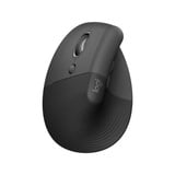Logitech Lift Ratones, Ratón grafito/Negro, Izquierda, Diseño vertical, Óptico, RF Wireless + Bluetooth, 4000 DPI, Grafito