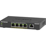 Netgear GS305Pv3 No administrado Gigabit Ethernet (10/100/1000) Energía sobre Ethernet (PoE) Negro, Interruptor/Conmutador negro, No administrado, Gigabit Ethernet (10/100/1000), Bidireccional completo (Full duplex), Energía sobre Ethernet (PoE), Montaje de pared