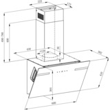 Respekta CH69060WA, Campana extractora blanco