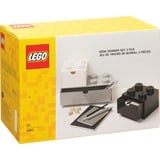 Room Copenhagen LEGO Cajones de escritorio set de 3, Caja de depósito blanco
