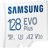 SAMSUNG EVO Plus 128 GB microSDXC (2024), Tarjeta de memoria blanco