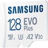 Samsung MB-MC128S 128 GB MicroSDXC UHS-I, Tarjeta de memoria blanco, 128 GB, MicroSDXC, UHS-I, 160 MB/s, Class 3 (U3), V30