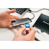 Verbatim 49142 base para portátil y replicador de puertos USB 3.2 Gen 1 (3.1 Gen 1) Type-C Negro, Plata, Estación de acoplamiento gris, USB 3.2 Gen 1 (3.1 Gen 1) Type-C, Negro, Plata, MicroSD (TransFlash), USB 3.2 Gen 1 (3.1 Gen 1) Type-C, Metal, USB