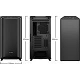 be quiet! Dark Base 701 Black Midi Tower Negro, Cajas de torre negro, Midi Tower, PC, Negro, ATX, EATX, micro ATX, Mini-ITX, Acrilonitrilo butadieno estireno (ABS), Vidrio, Acero, Multi