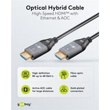 goobay 76278, Cable negro/Gris