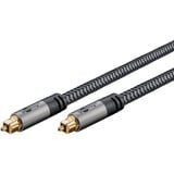 goobay Cable Toslink Plus negro/Plateado