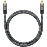 goobay Cable Toslink Plus negro/Plateado
