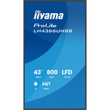 iiyama LH4366UHSB-B1AG, Pantalla de gran formato negro (mate)