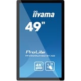 iiyama ProLite TF4939UHSC-B1AG pantalla para PC 124,5 cm (49") 3840 x 2160 Pixeles 4K Ultra HD LED Pantalla táctil Multi-usuario Negro, Pantalla de gran formato negro, 124,5 cm (49"), 3840 x 2160 Pixeles, 4K Ultra HD, LED, 8 ms, Negro