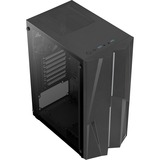 Aerocool Mecha Midi Tower Negro, Cajas de torre negro, Midi Tower, PC, Negro, ATX, micro ATX, Mini-ITX, Acrilonitrilo butadieno estireno (ABS), SPCC, Juego