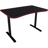 Arozzi Arena Fratello Negro, Gaming Desk negro/Rojo, Derecho, Forma rectangular, MDF, Metal, Juego, Microfibra