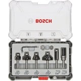 Bosch 2607017468 Juego de fresas 6 pieza(s) Juego de fresas, 6 mm, 6 pieza(s), 51, 55, 54, 56, 65, 65 mm, 10, 13, 13, 16, 25, 25 mm, 19, 25, 25, 35, 13, 16 mm