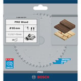 Bosch 2 608 643 071 no categorizado, Hoja de sierra Madera, 8,5 cm, 2 cm, 0,7 mm, 1,1 mm, ATB (Biselado alterno)