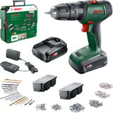 Bosch Atornillador percutor a batería UniversalImpact 18V, set, Taladro/destornillador verde/Negro