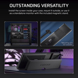 Corsair CC-9011306-WW, Monitor LCD negro