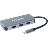 D-Link DUB-2335 base para portátil y replicador de puertos Alámbrico USB Tipo C Gris, Estación de acoplamiento Alámbrico, USB Tipo C, 10,100,1000 Mbit/s, 10BASE-T, 100BASE-TX, 1000BASE-T, IEEE 802.3, IEEE 802.3ab, IEEE 802.3u, Gris