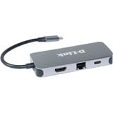 D-Link DUB-2335 base para portátil y replicador de puertos Alámbrico USB Tipo C Gris, Estación de acoplamiento Alámbrico, USB Tipo C, 10,100,1000 Mbit/s, 10BASE-T, 100BASE-TX, 1000BASE-T, IEEE 802.3, IEEE 802.3ab, IEEE 802.3u, Gris