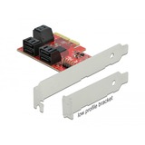 DeLOCK 89042 tarjeta y adaptador de interfaz Interno SATA, Controlador PCIe, SATA, 6 Gbit/s, Windows 10, Windows 8.1