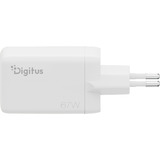 Digitus Cargador USB GaN 67W, 2x USB-C, 1x USB-A 