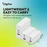 Digitus Cargador USB GaN 67W, 2x USB-C, 1x USB-A 