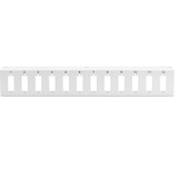 Digitus Placa adaptadora para Unibox de fibra óptica para montaje en pared, Chapa gris claro