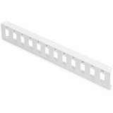 Digitus Placa adaptadora para Unibox de fibra óptica para montaje en pared, Chapa gris claro