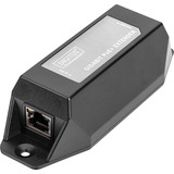 Digitus Repetidor Gigabit Ethernet PoE+, 802.3at 22 W, Repetidor PoE negro